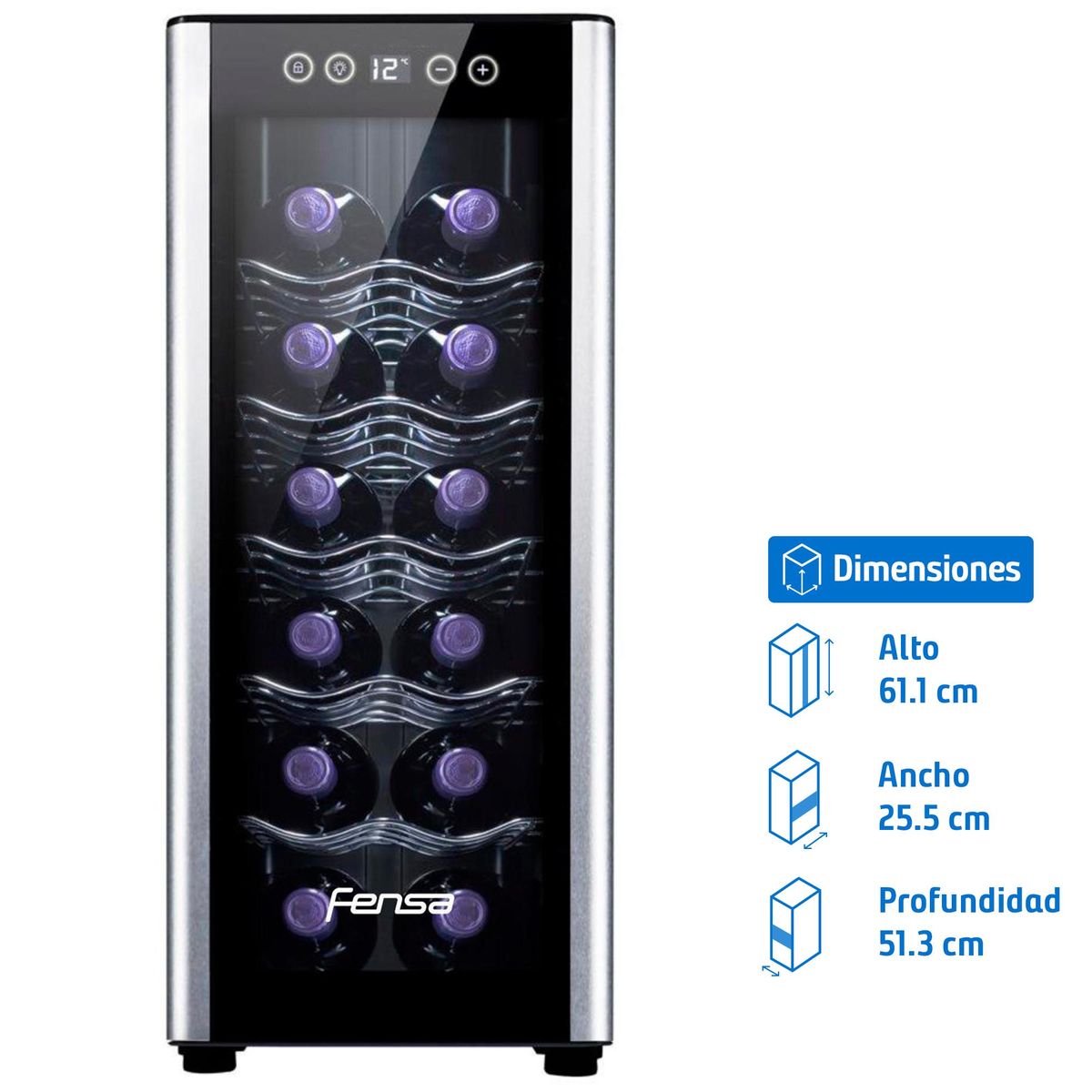 FENSA - Cava de Vino 12 Botellas WINECOOL 12