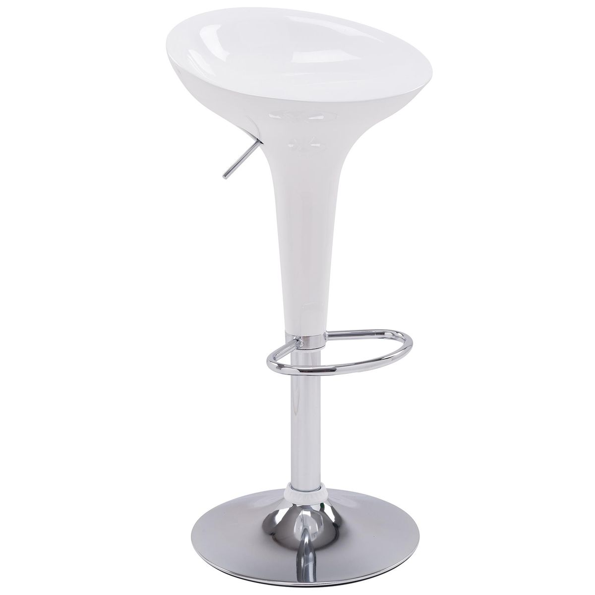 JUST HOME COLLECTION - Silla Bar Tulipa Blanco 87.5x43.5x41 cm