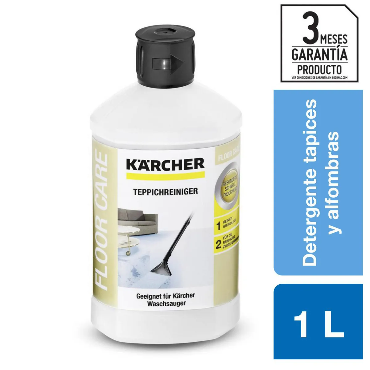 KARCHER - Detergente para tapices y alfombras sin espuma 1 litro