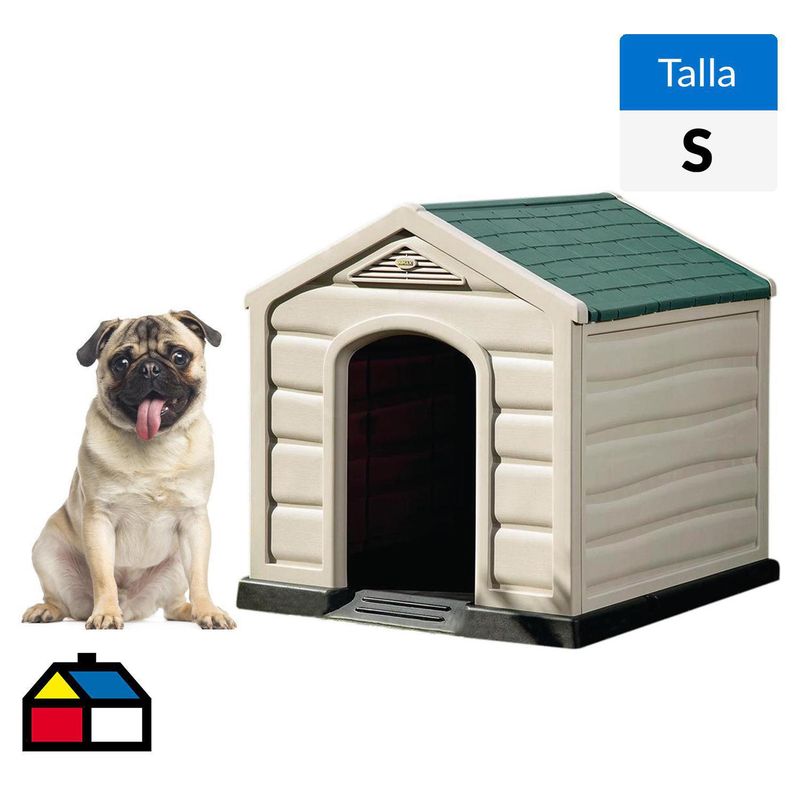 RIMAX - Casa para Perro 58.5x61x68 cm Verde