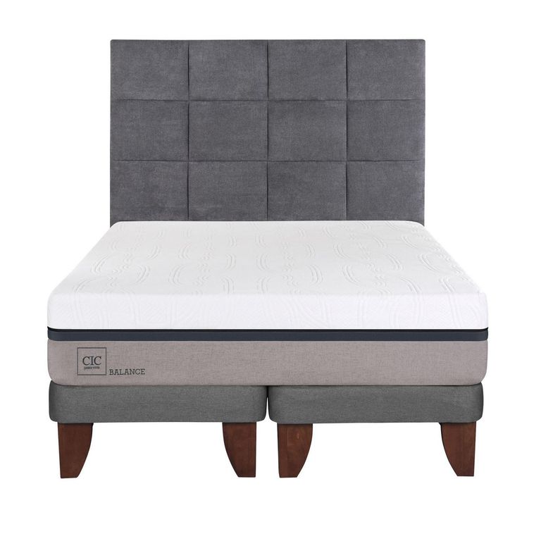 Cama Europea Balance Super King + Respaldo