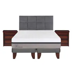 CIC - Cama europea balance 2 plazas bd + muebles