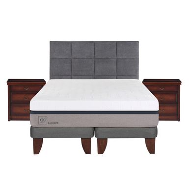 Cama europea balance king + muebles