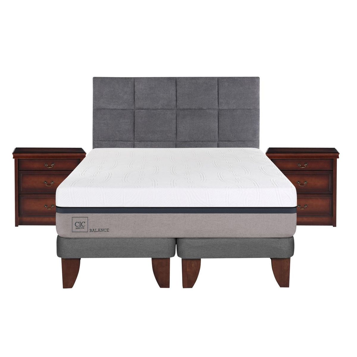 CIC - Cama europea balance king + muebles