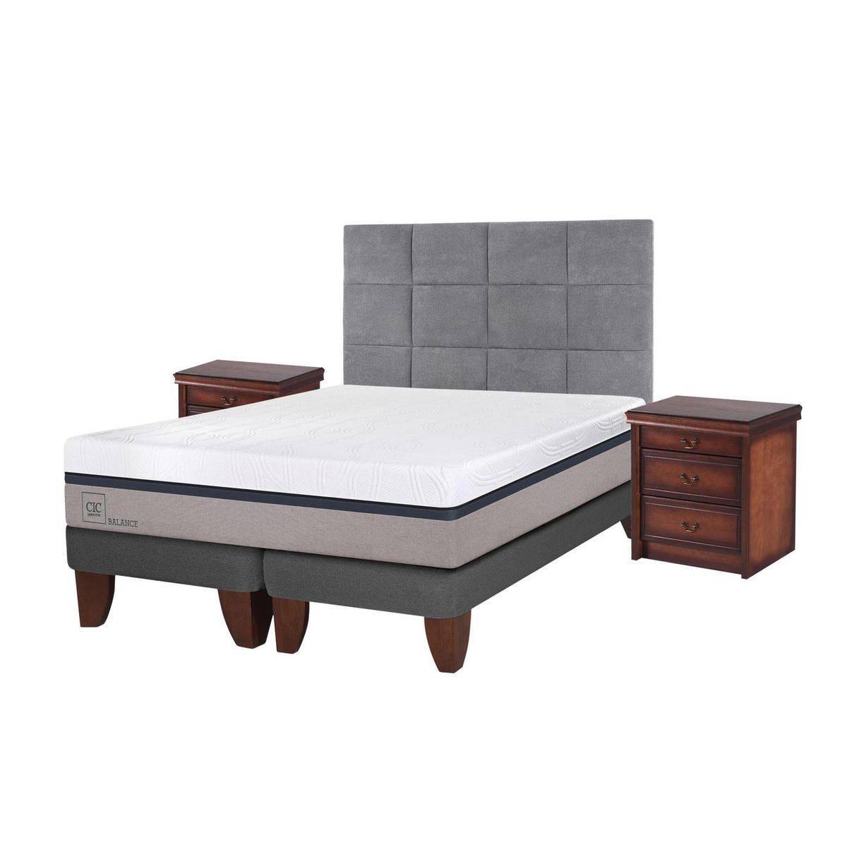 CIC - Cama europea balance king + muebles