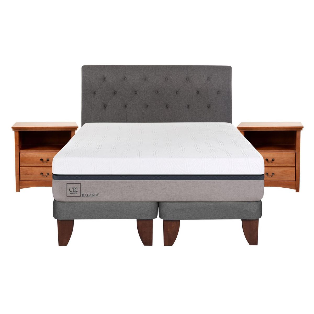 CIC - Cama europea balance king + muebles