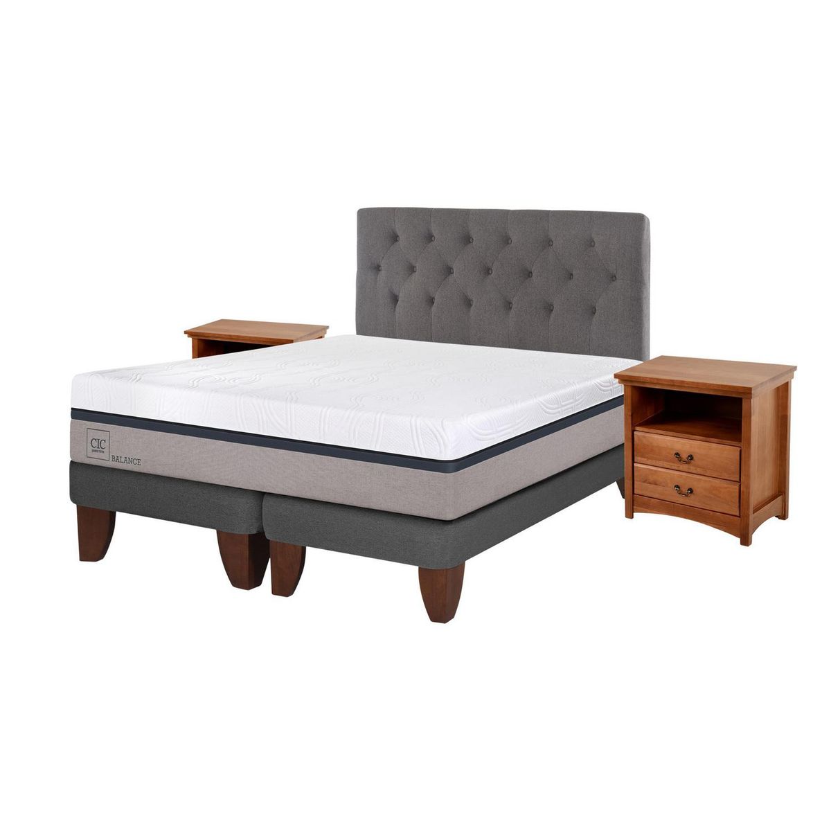 CIC - Cama europea balance king + muebles