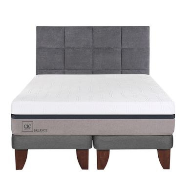Cama europea balance 2 plazas bd + respaldo