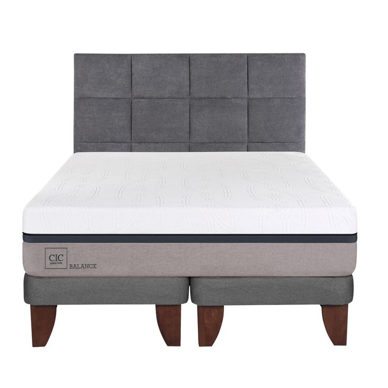 CIC - Cama europea balance 2 plazas bd + respaldo