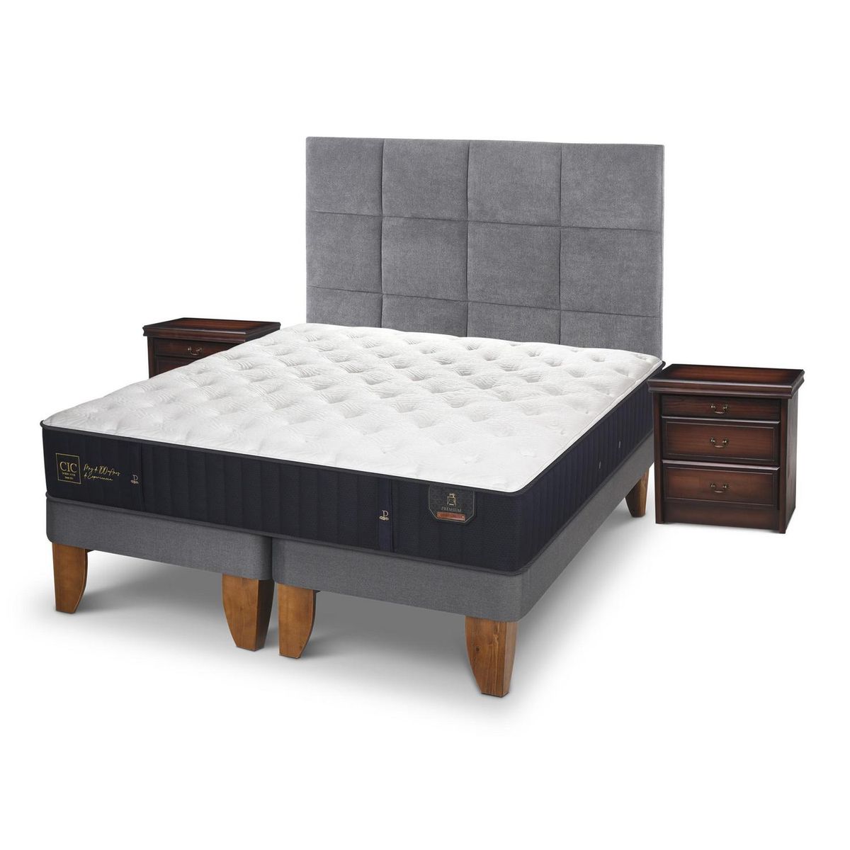 CIC - Cama europea premium super king + muebles