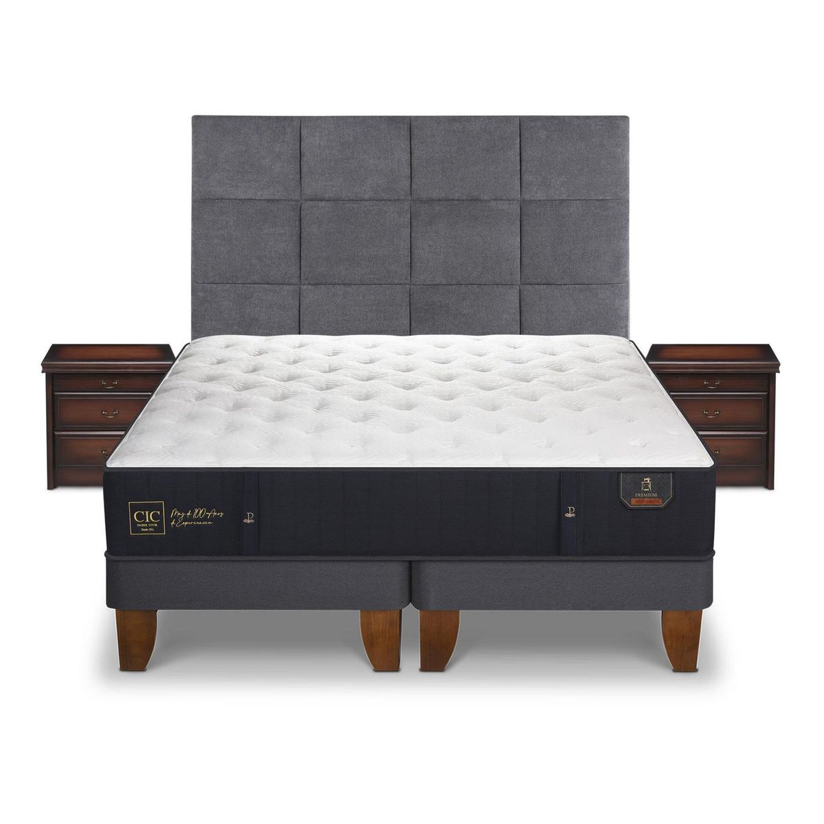 CIC - Cama europea premium super king + muebles