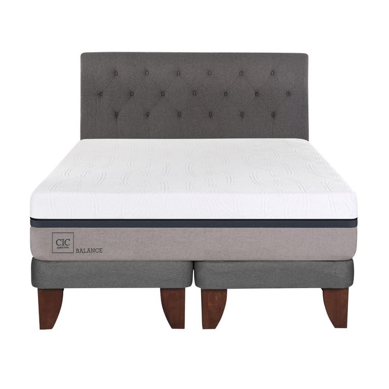 Cama Europea Balance King + Respaldo