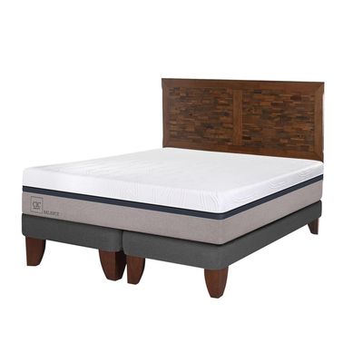 Cama europea balance king + respaldo