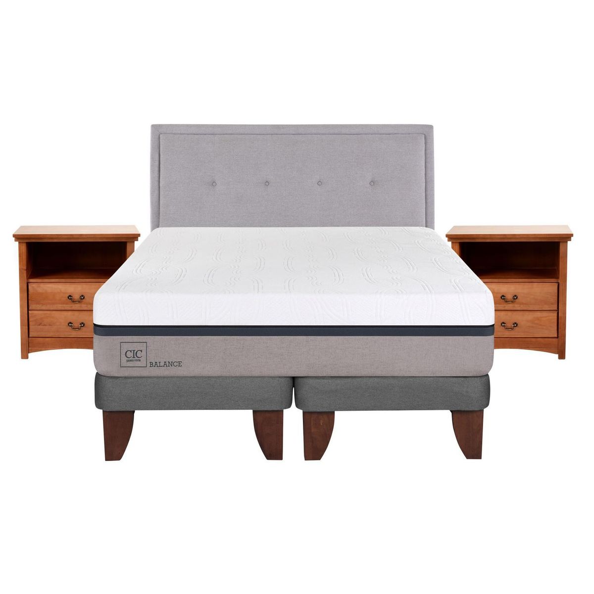 CIC - Cama europea balance king + muebles