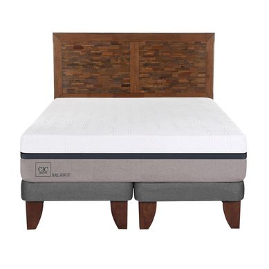 Cama europea balance 2 plazas bd + respaldo