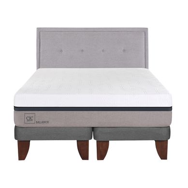Cama europea balance king + respaldo