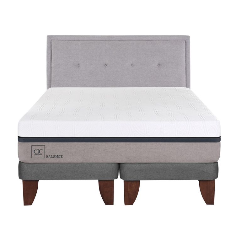 Cama Europea Balance King + Respaldo