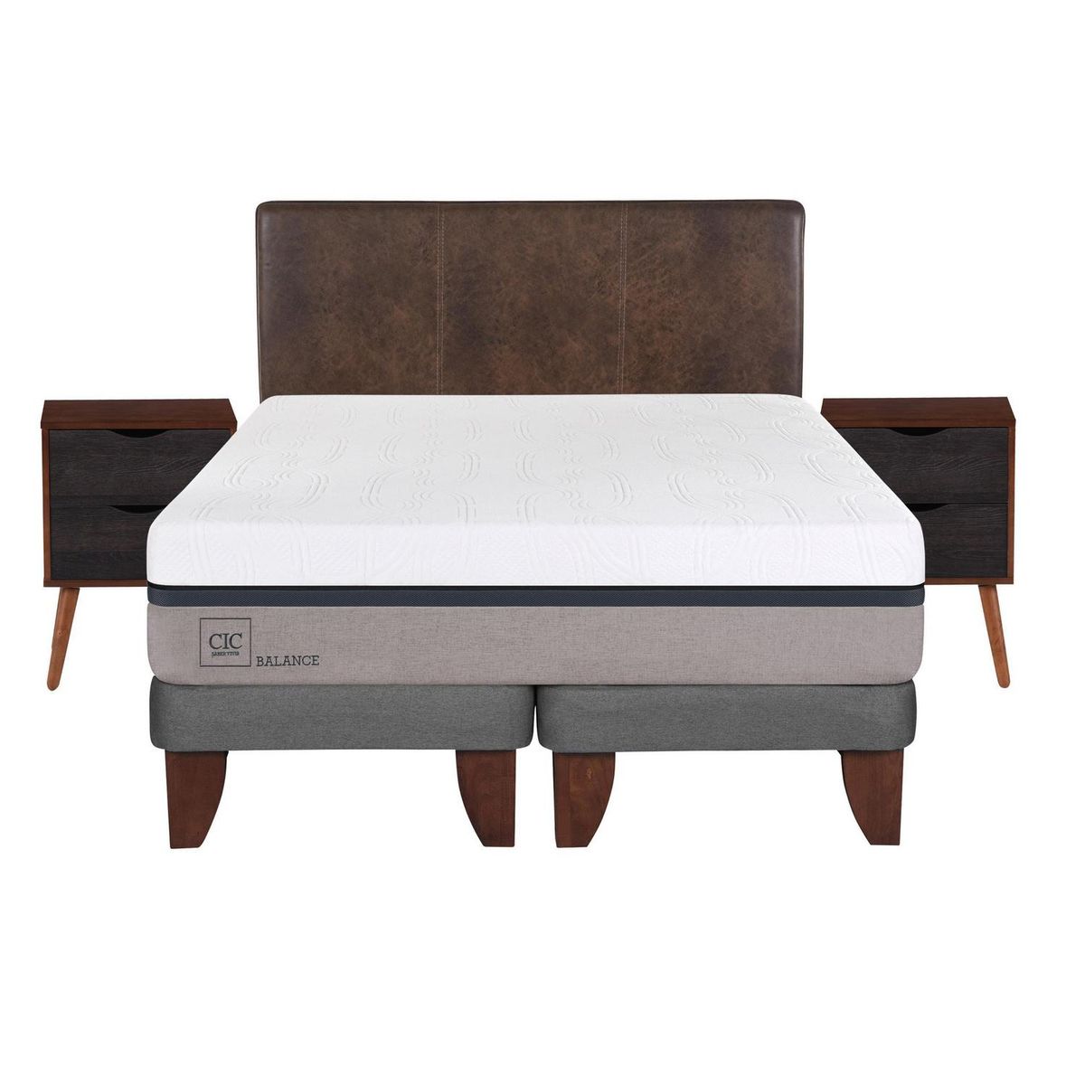 CIC - Cama europea balance king + muebles