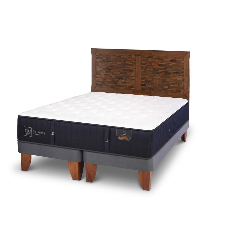 CIC - Cama europea premium 2 plazas bd + respaldo
