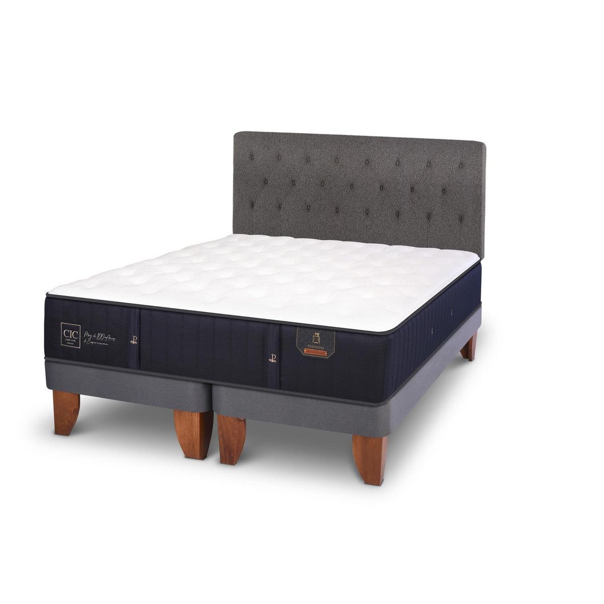 CIC - Cama europea premium king + respaldo