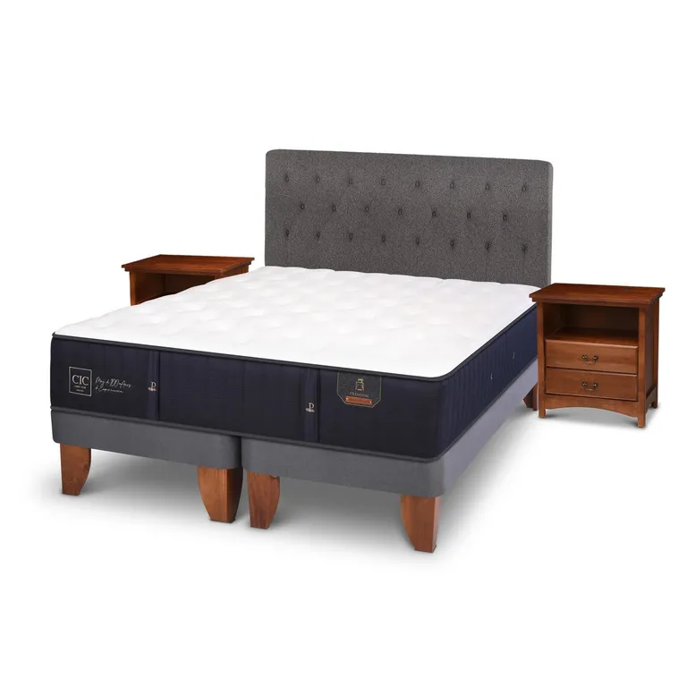 Cama Europea Premium King + Muebles