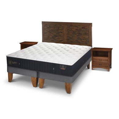 Cama europea premium king + muebles