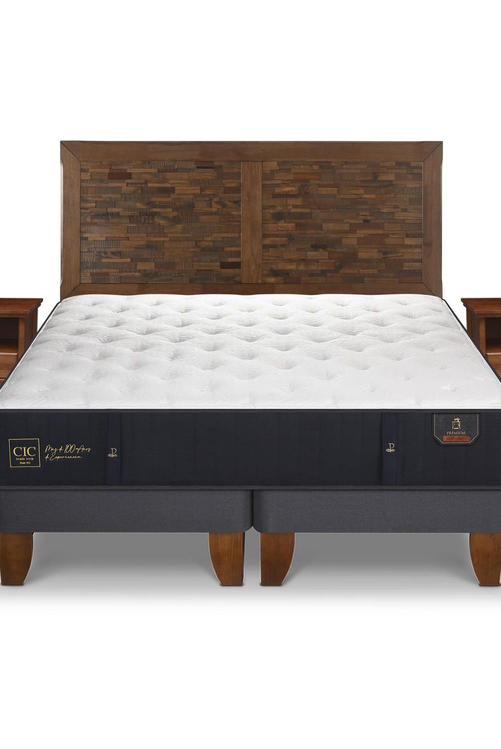 CIC - Cama europea premium king + muebles