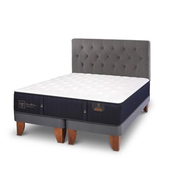 Cama europea premium 2 plazas bd + respaldo