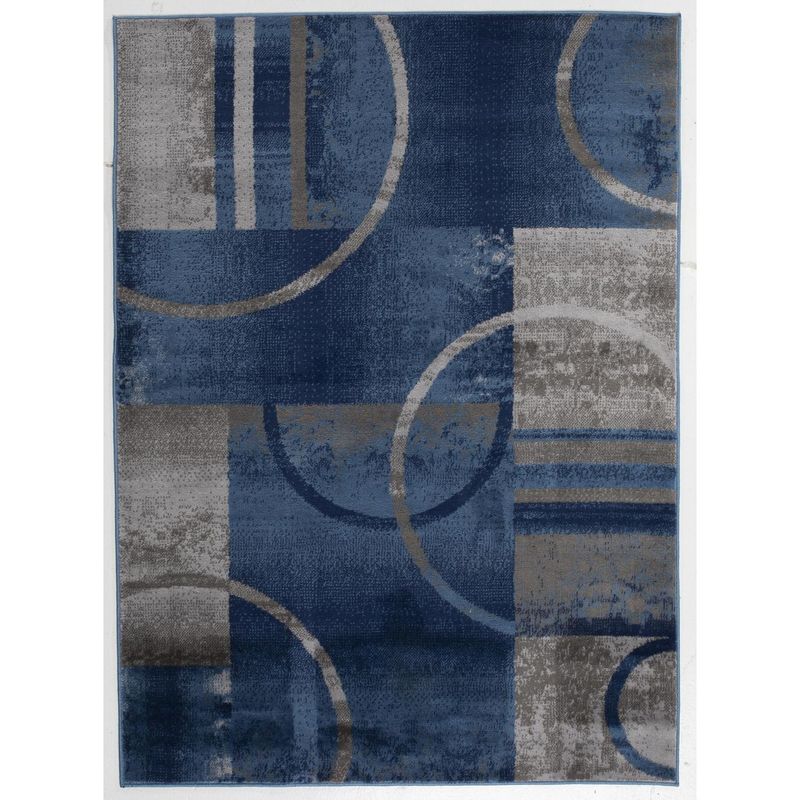 IDETEX - Alfombra heatset Qatar 80x120 cm azul