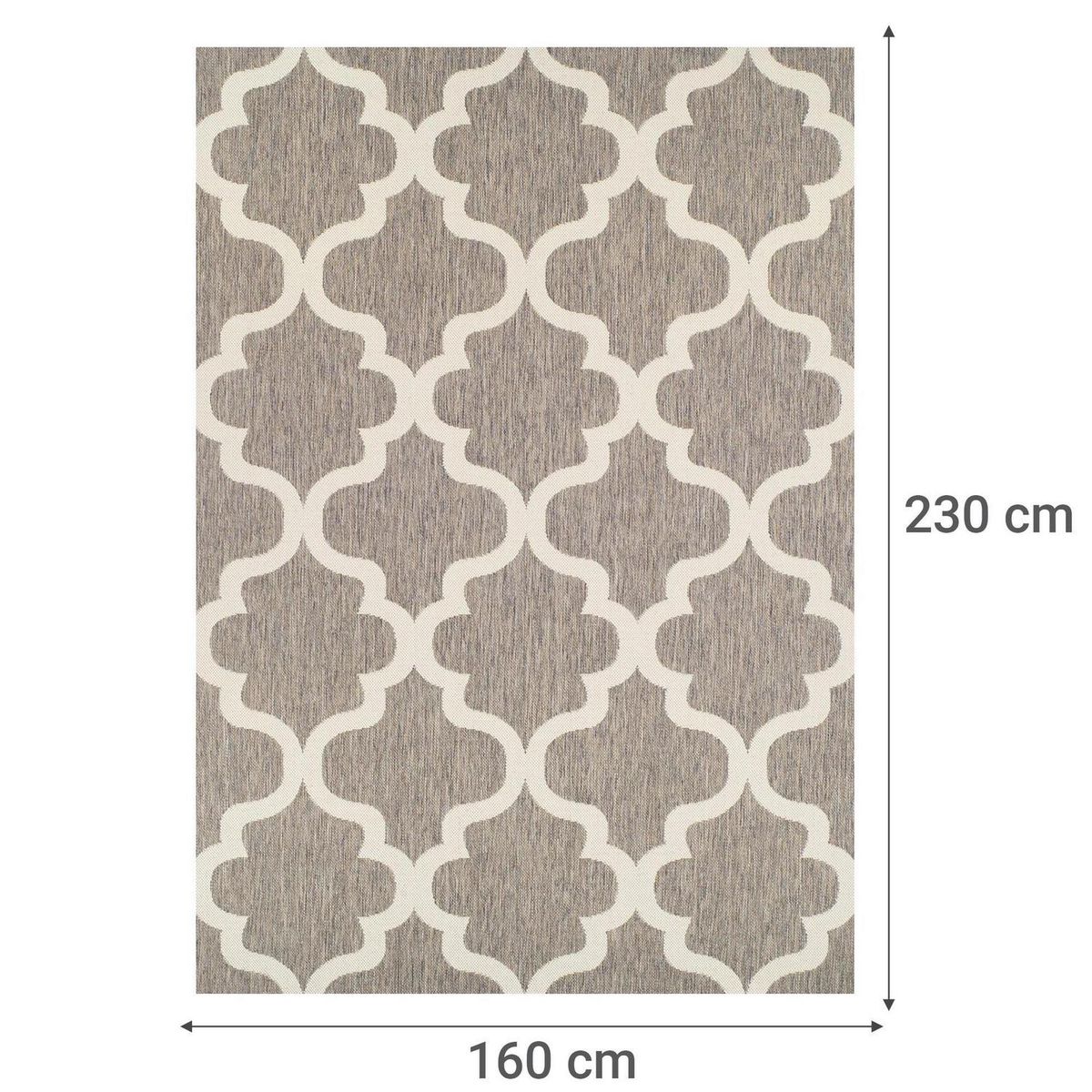 IDETEX - Alfombra Dawn 160x230 cm Sisal Gris