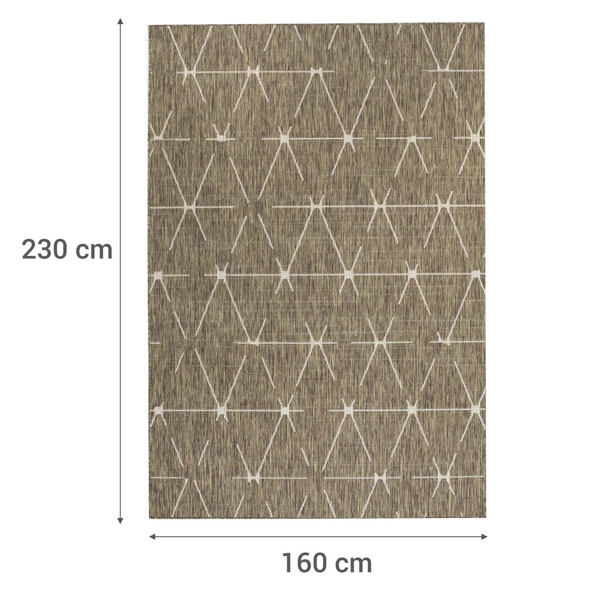 IDETEX - Alfombra Posdon 160x230 cm Sisal Café