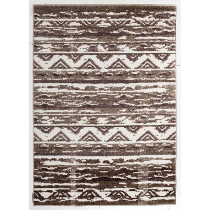 IDETEX - Alfombra Heatset Ethnic 80x120 cm Polipropileno Café