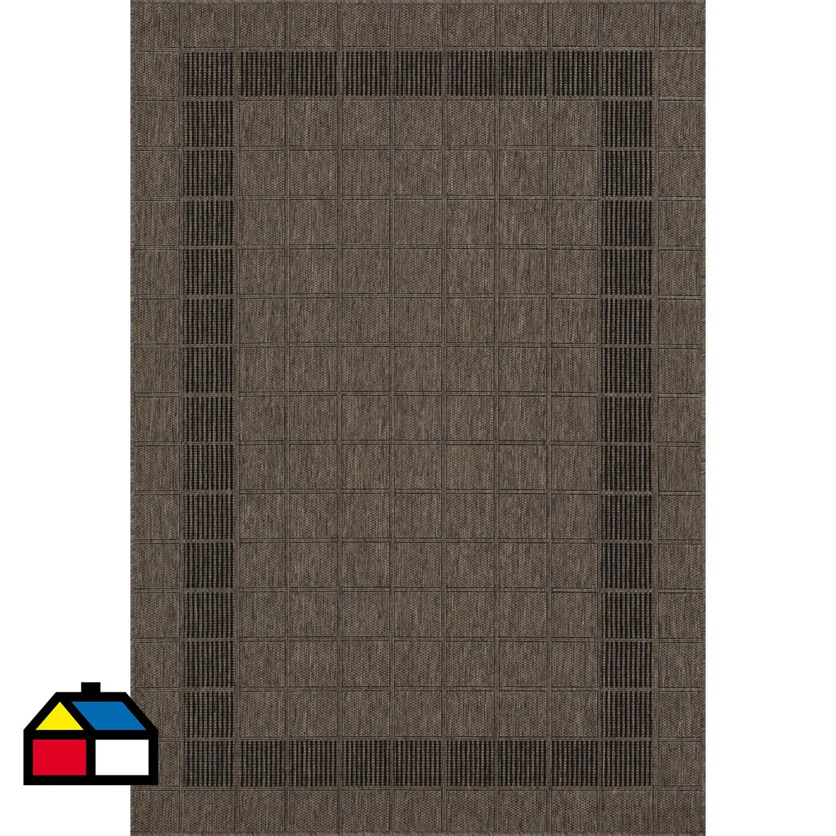 IDETEX - Alfombra Grande Dawn 280x285 cm Sisal Negro