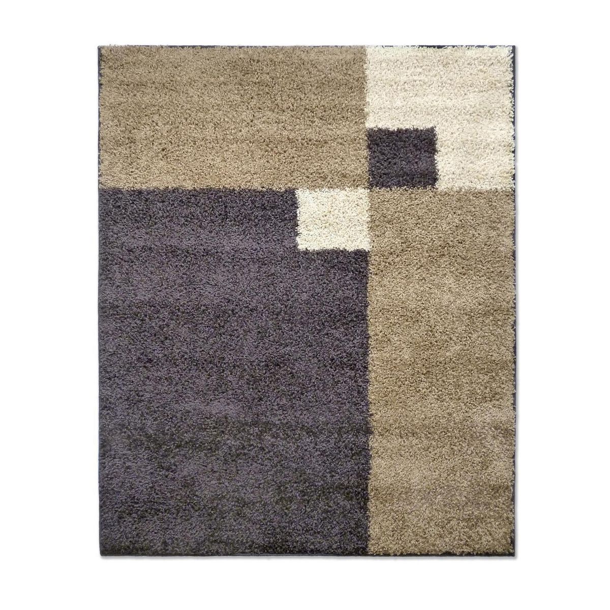 IDETEX - Alfombra Shaggy D2 133x180 cm Polipropileno Café