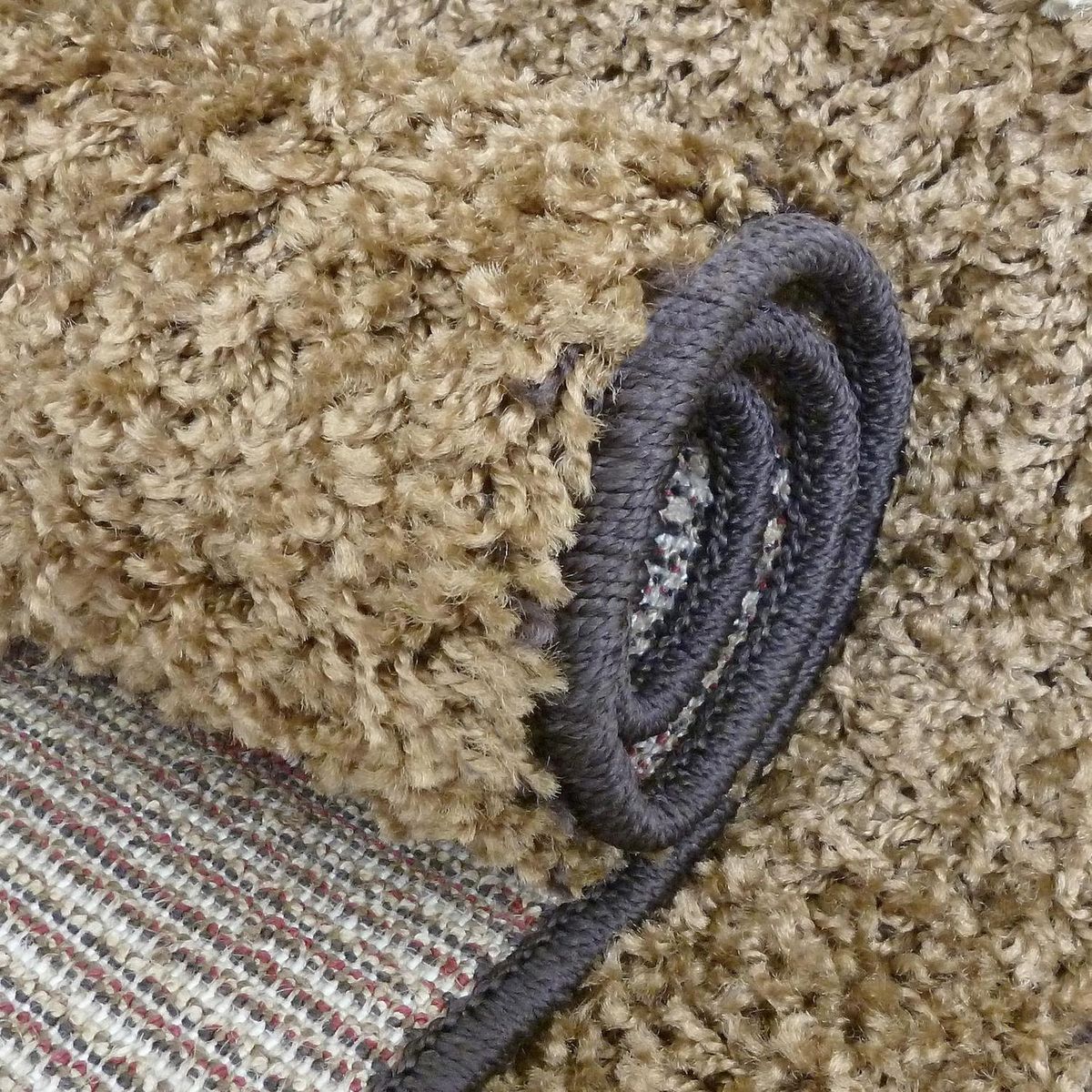 IDETEX - Alfombra Shaggy D2 133x180 cm Polipropileno Café