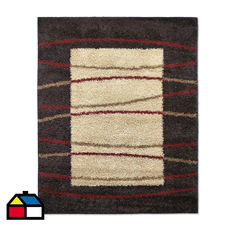 IDETEX - Alfombra shaggy d7 133x180 cm café