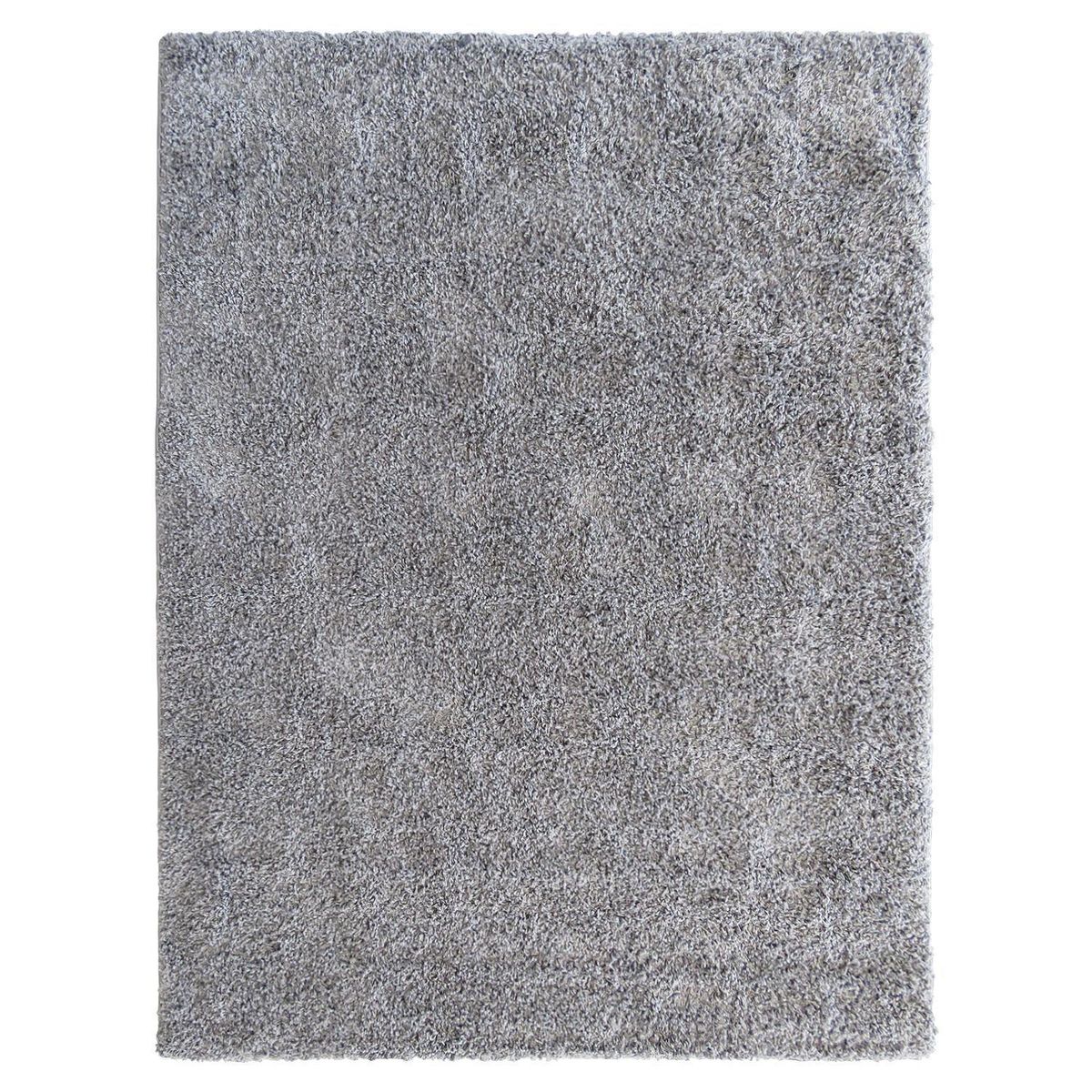 IDETEX - Alfombra shaggy lisa 50x100 cm gris