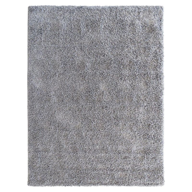 IDETEX - Alfombra shaggy lisa 50x100 cm gris