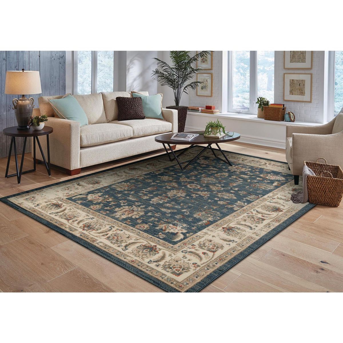 IDETEX - Alfombra Compel 160x235 cm Polipropileno Azul