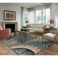 Alfombra Compel 160x235 cm Polipropileno Azul