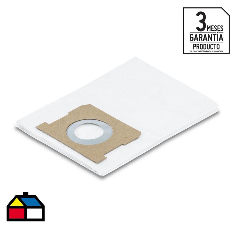 KARCHER - Bolsas filtros de papel para aspiradora 5 unidades