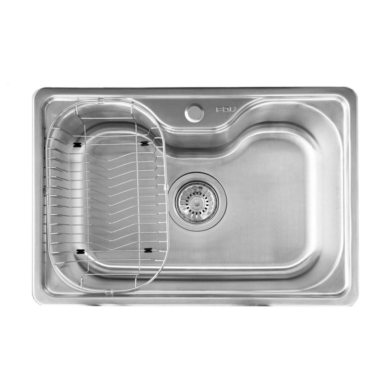Lavaplatos 1 Cubeta(s) 66x22x45.5 cm Acero inoxidable