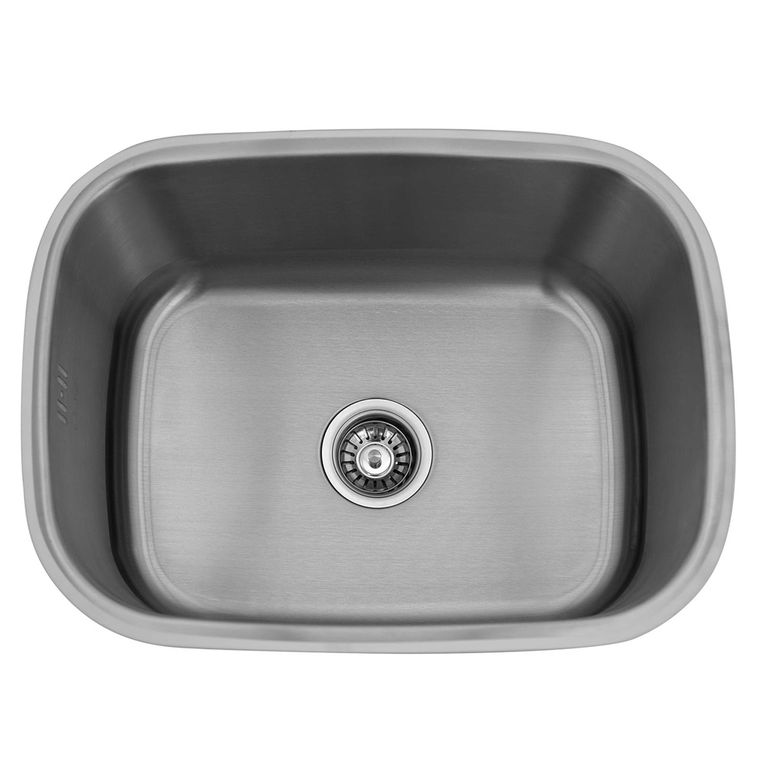 Lavadero Cubeta Forma Rectangular Acero Inoxidable 59x18.3x44 cm Gris