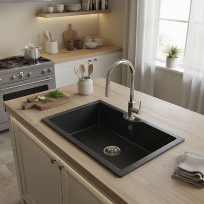 Imagen 2 del producto Lavaplatos 1 Cubeta(s) 78x22x45 cm Granito