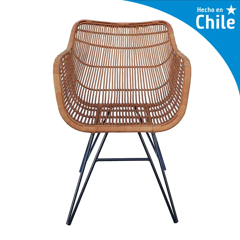 Sitial Butaca mimbre 85x60x40 cm Natural