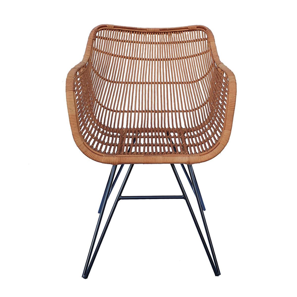 DECO MIMBRE - Sitial Butaca mimbre 85x60x40 cm Natural