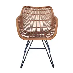 DECO MIMBRE - Sitial Butaca mimbre 85x60x40 cm Natural