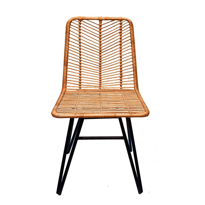DECO MIMBRE - Silla Emilia mimbre 80x45x40 cm natural