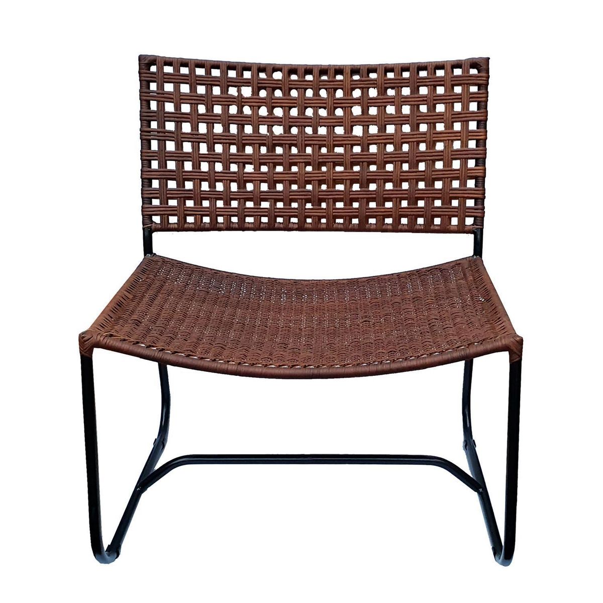 DECO MIMBRE - Sillón para Terraza Fibra Natural Café 80x70x45 cm