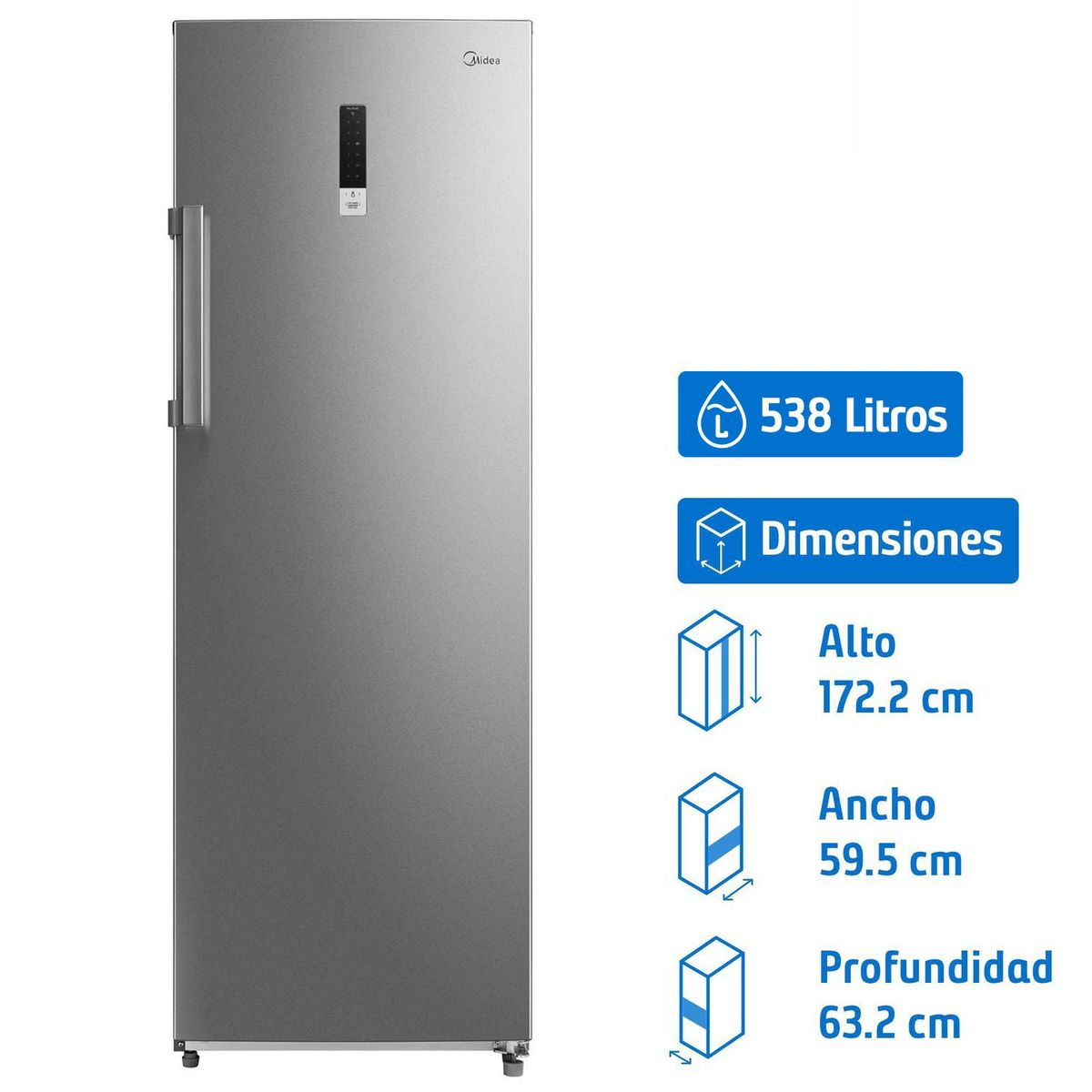 MIDEA - Freezer Vertical 227 Litros MFV-2400S312FW